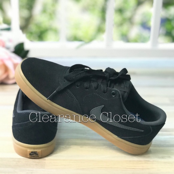 NWT Nike SB Check Solar Suede Black WMNS - Picture 6 of 7